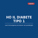 Anteprima della card di emergenza per il diabete di tipo 1